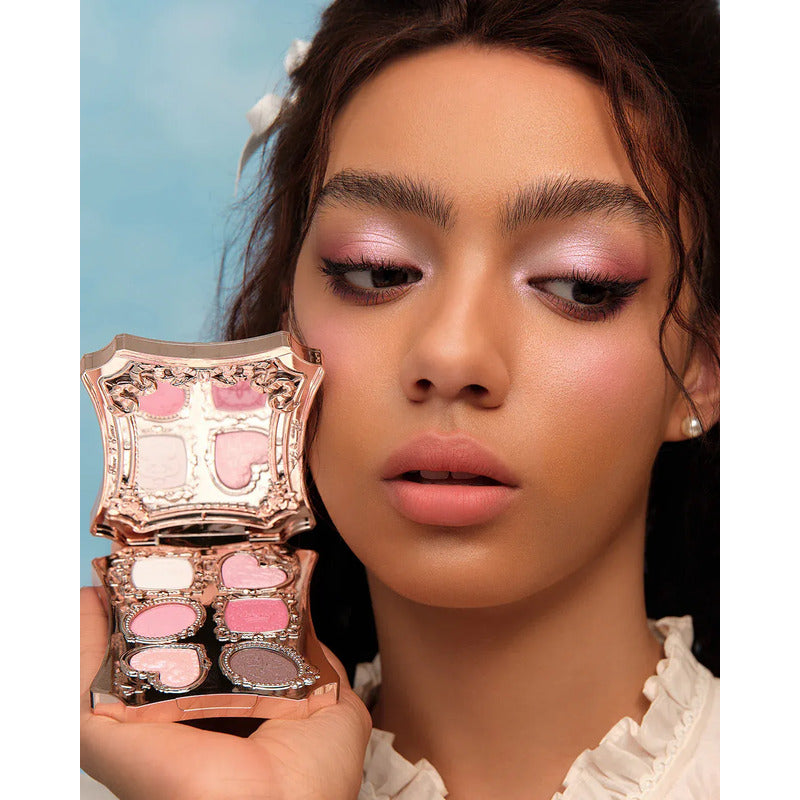Paleta De Sombras 5 Tonos Flower Knows Nude Original Kawaii