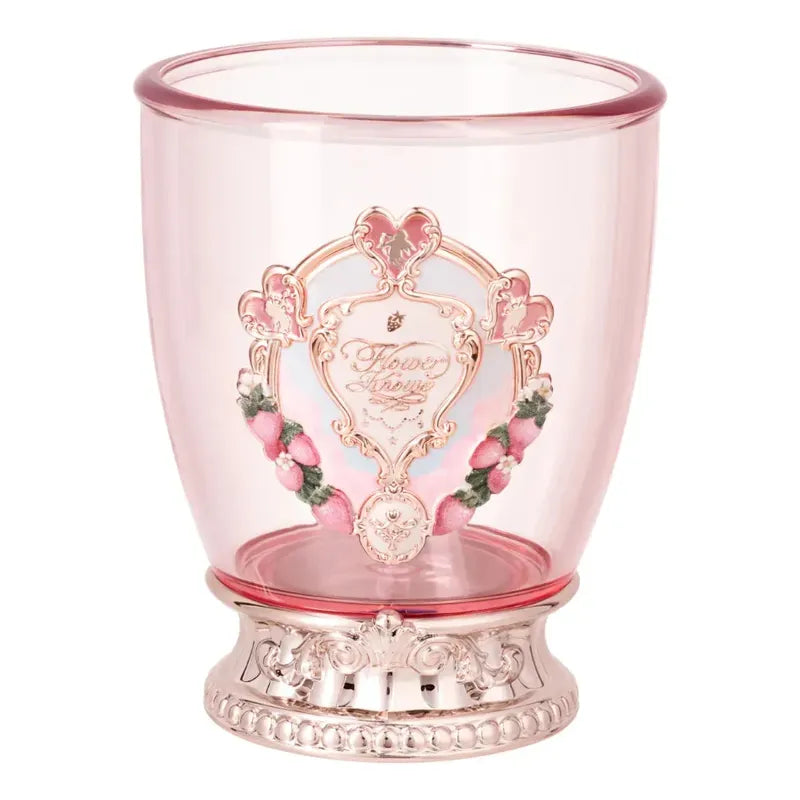 Vaso Cosmetiquero Flower Knows Aniversario Limitada Rosa Con Base Rosada Metálica