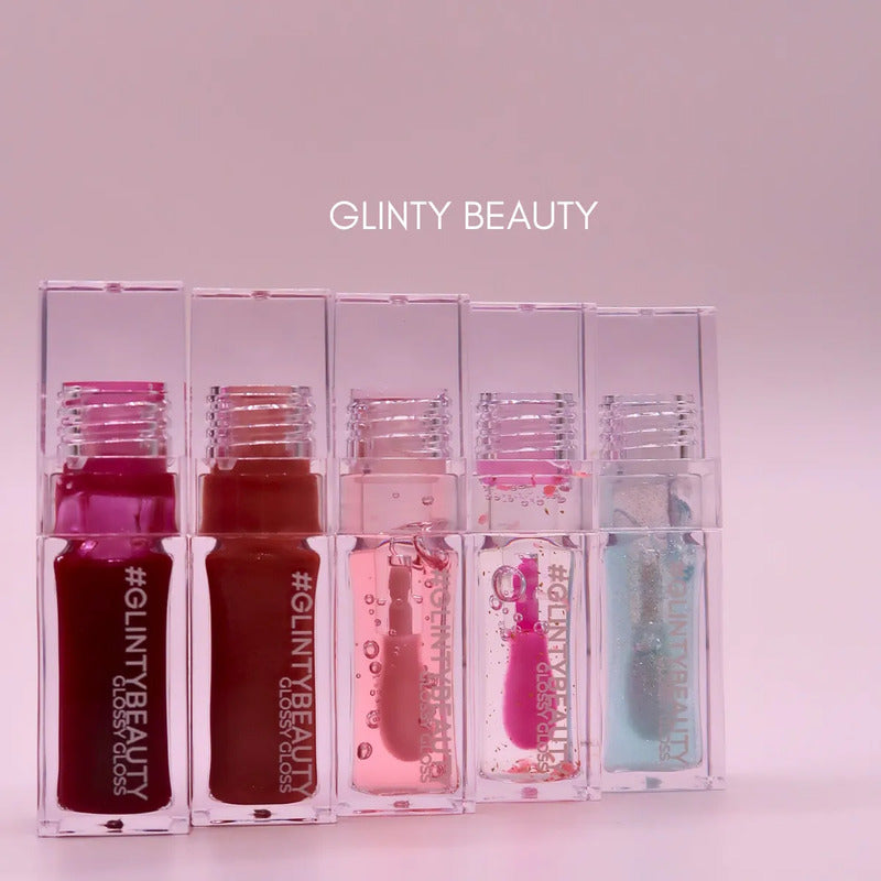 Kit De Viaje Glinty 4pzs Agua De Rosas+gloss+jelly Multiusos