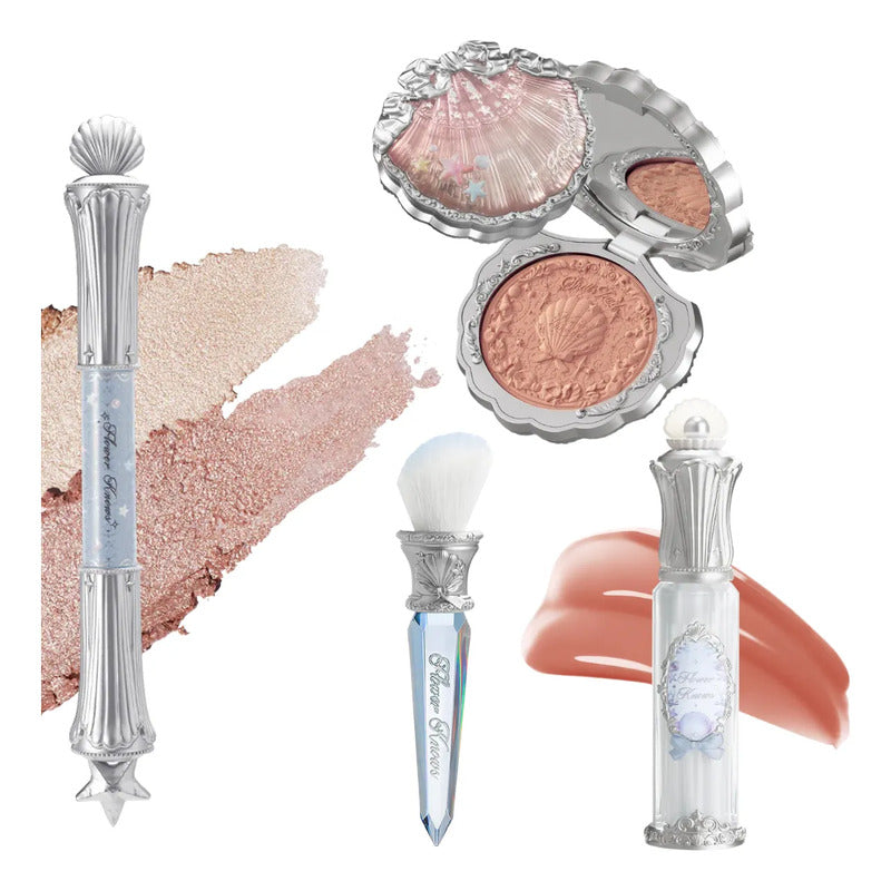 Set De Maquillaje Flower Knows Nueva Colección Original 4 Pz