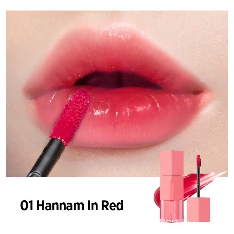 Tinta Coreana Rojo Intenso Larga Duración No Mancha Hidrata
