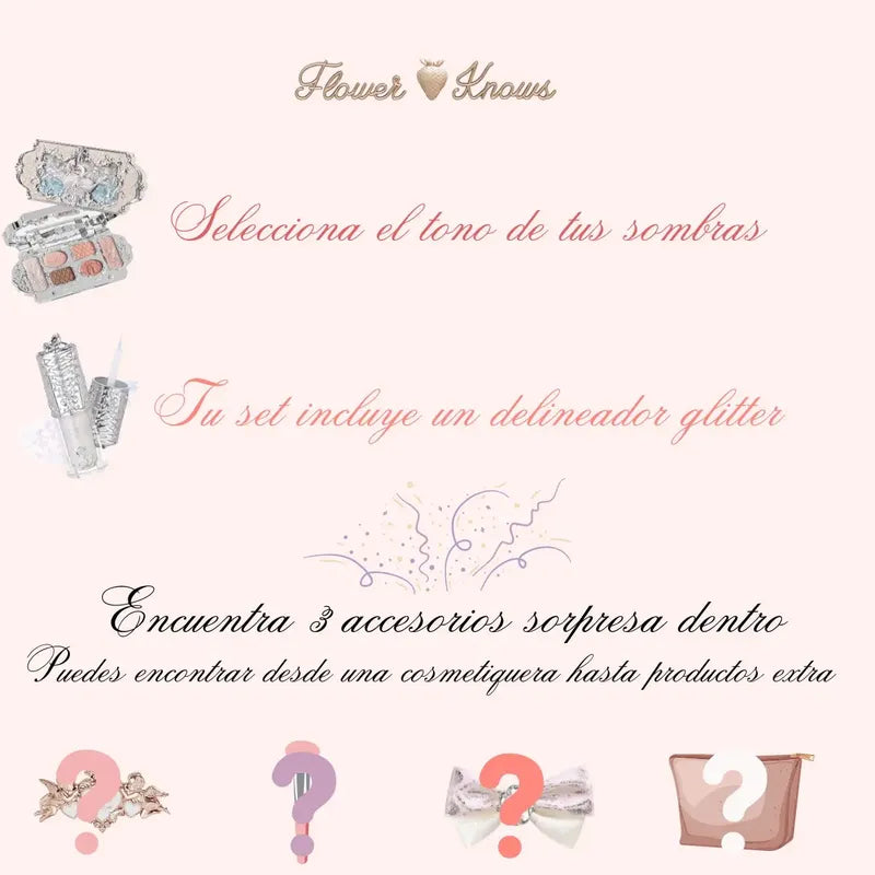 Set Flower Knows Original Kit Maquillaje Douyin Completo