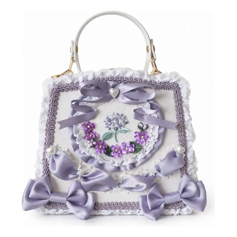 Bolsa Anime Lolita Kawaii Coquette Flores Premium