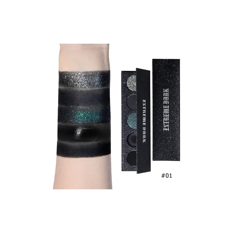 Sombras De Ojos Efecto Ahumado Maquillaje Dramático 5 Tonos 01 Maffrik