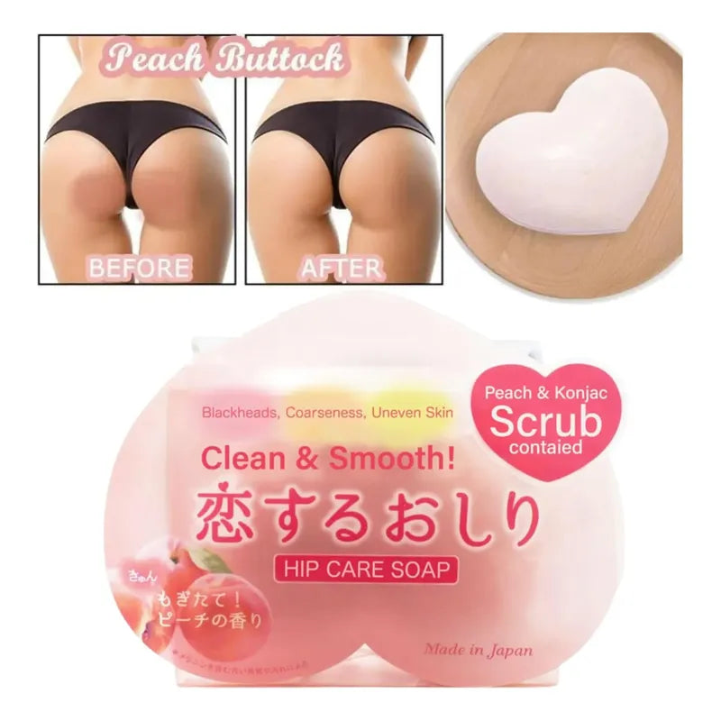 Jabón Exfoliante Japones Glúteos Codos Blanqueado Durazno