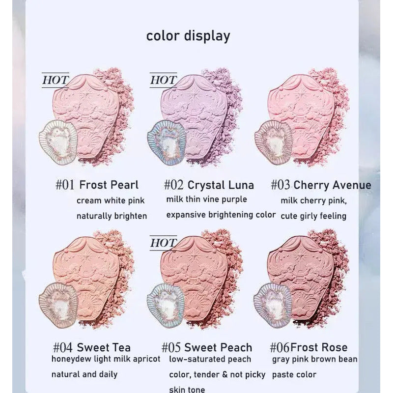 Flower Knows Rubor Original Blush Polvo Maquillaje Douyin