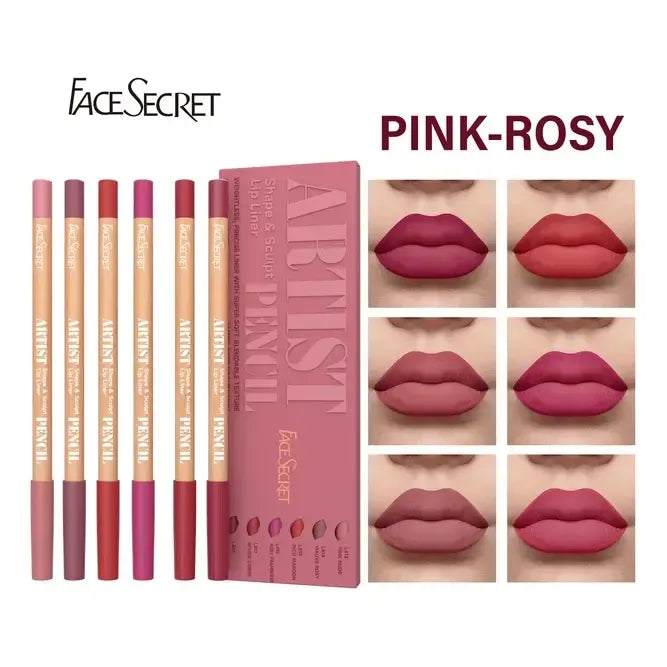 Lip Combo Kit Glinty Gloss Magic + Delineadores Nude Labios