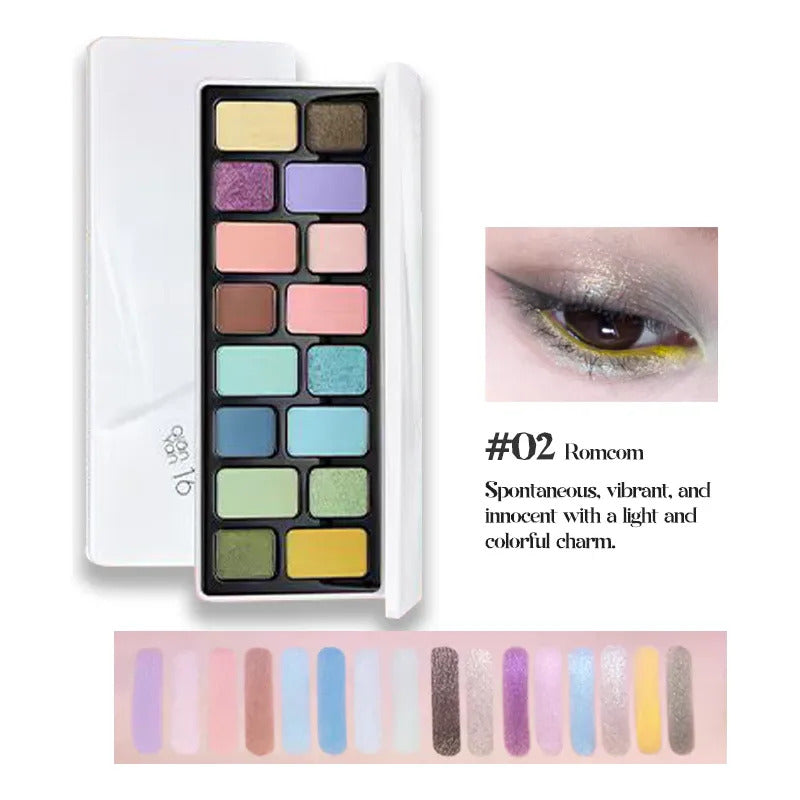 Sombras De Ojos 16 Tonos Edición Limitada Futuristica